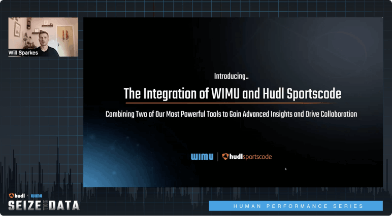 Sceenshot of the webinar video and presentation for the Seize the Data series